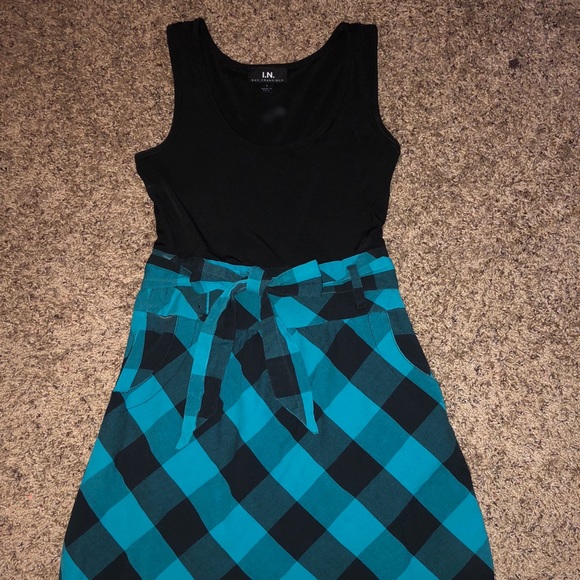 I.N. San Francisco Tank Dress w/tie - Size 3 - Picture 3 of 6